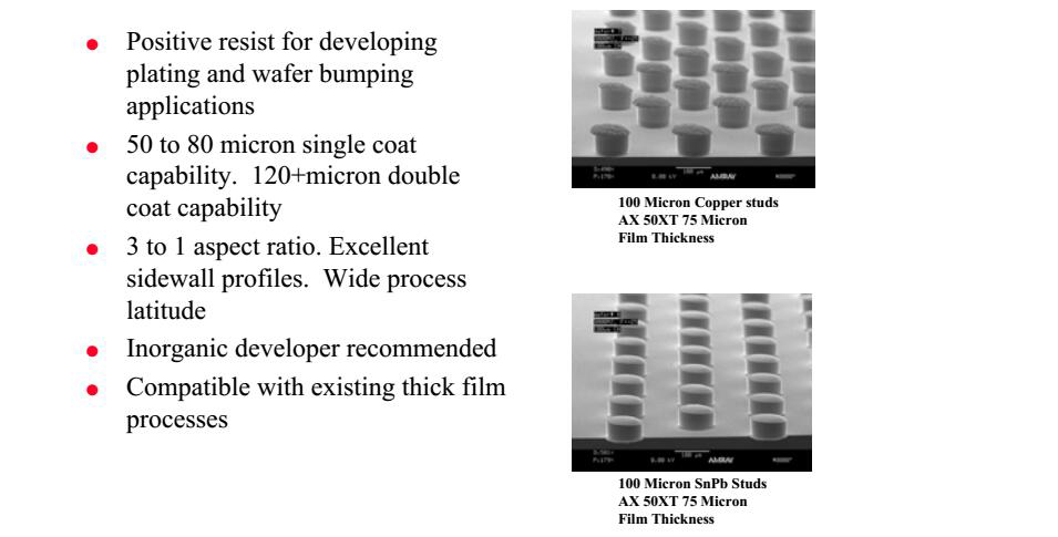 AZ 50XT 正性光刻膠價(jià)格、工藝、參數(shù)、優(yōu)缺點(diǎn)及說明