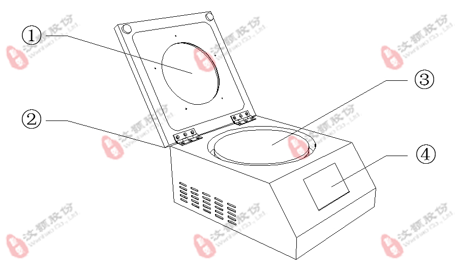 汶顥烘膠臺/烤膠機特征圖解1 汶顥烘膠臺/烤膠機特征圖解1