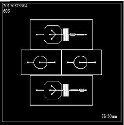 CAD微流控芯片設計圖