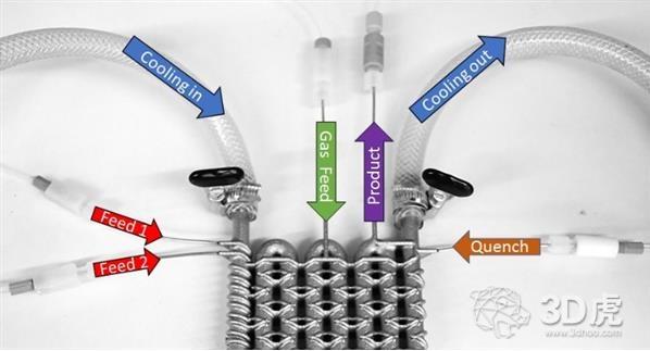 不銹鋼3D打印的定制流動反應(yīng)器 不銹鋼3D打印的定制流動反應(yīng)器