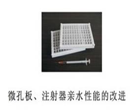 微孔板、注射器親水性能的改進