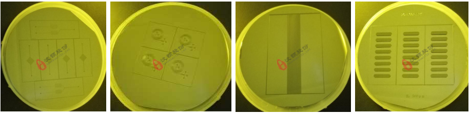 厚度分別為30μ、50μ、200μ、500μ SU-8硅片模具