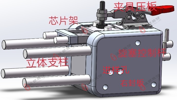 液滴產(chǎn)生、收集、分析模塊于一體的裝置特征圖解