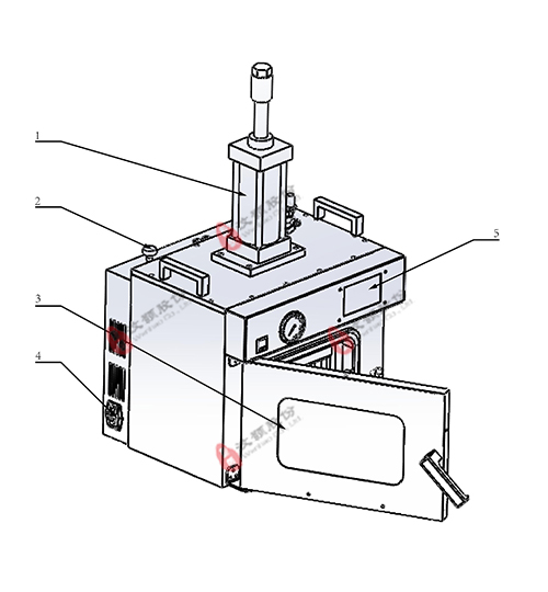 WH-2000B 真空熱壓鍵合機(jī)示意圖1 WH-2000B 真空熱壓鍵合機(jī)示意圖1